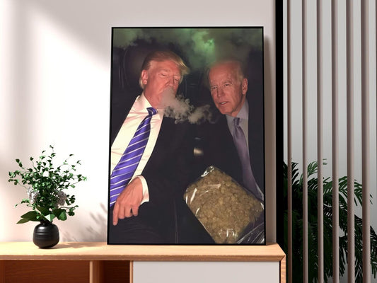 Trump Smoking Prints Poster